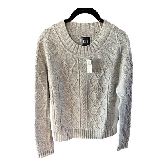 GAP Sweaters - Gap grey cable knit pull over sweater NWT